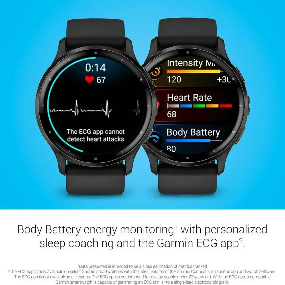 New! Garmin Venu 3‎ GPS Fitness Smartwatch 45mm Running Smart Watch 010-02784-01